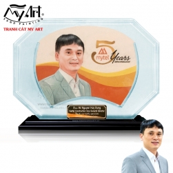 Tranh Cát chân dung Mr. NGUYỄN HUY DŨNG - Phó TGĐ Tổng Cty CP Công trình Viettel.