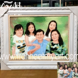 Tranh Cát Chân dung Bà NGUYỄN THỊ THU HÀ -Trợ lý Chủ Tịch TẬP ĐOÀN PHÚ CƯỜNG
