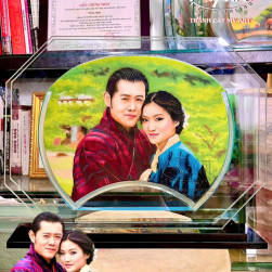 Tranh Cát My Art vinh dự thực hiện tác phẩm Tranh Cát Chân Dung - QUỐC VƯƠNG VÀ HOÀNG HẬU BHUTAN - Nhân chuyến công du sang Việt Nam
