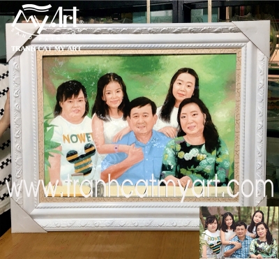 Tranh Cát Chân dung Bà NGUYỄN THỊ THU HÀ -Trợ lý Chủ Tịch TẬP ĐOÀN PHÚ CƯỜNG